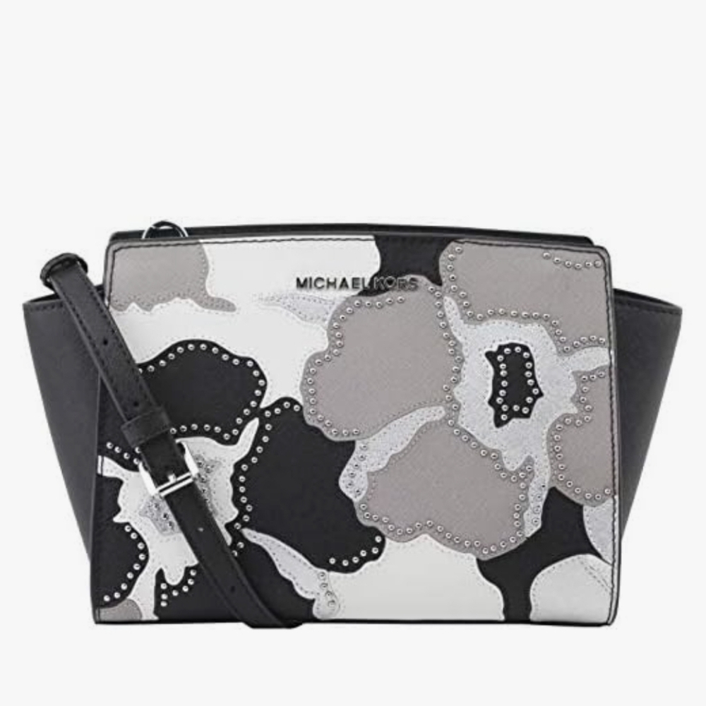 Michael Kors Selma Medium Studded Satchel